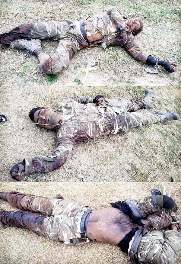 ನಾಲ್ವರು ಭಯೋತ್ಪಾದಕರ ಶವಗಳು ಇನ್ನೂ ಕಾಡಲ್ಲೇ ಬಾಕಿ  ಪಠಾಣ್‌ಕೋಟ್ ಭಯೋತ್ಪಾದಕ ದಾಳಿ